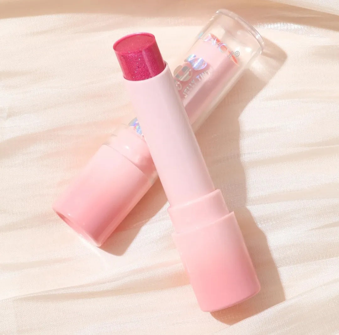 2 in 1 HUDA MOJI Bounce Jelly Eyeshadow and Tint Lip Gloss