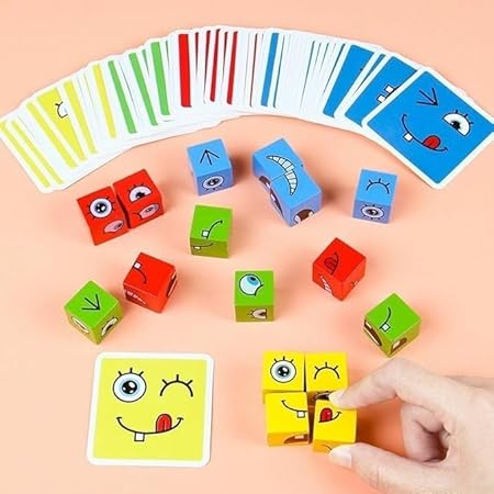Crazy Face Challenge Game with Flash Cards | Hilarious Face-Making Board Game for Kids & Families | Fun & Interactive Family Challenge Game for Parties