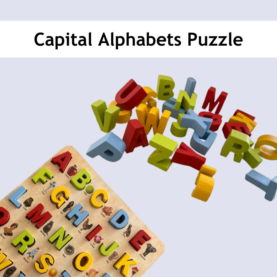 Capital Alphabets Puzzle - ABC Learning Board