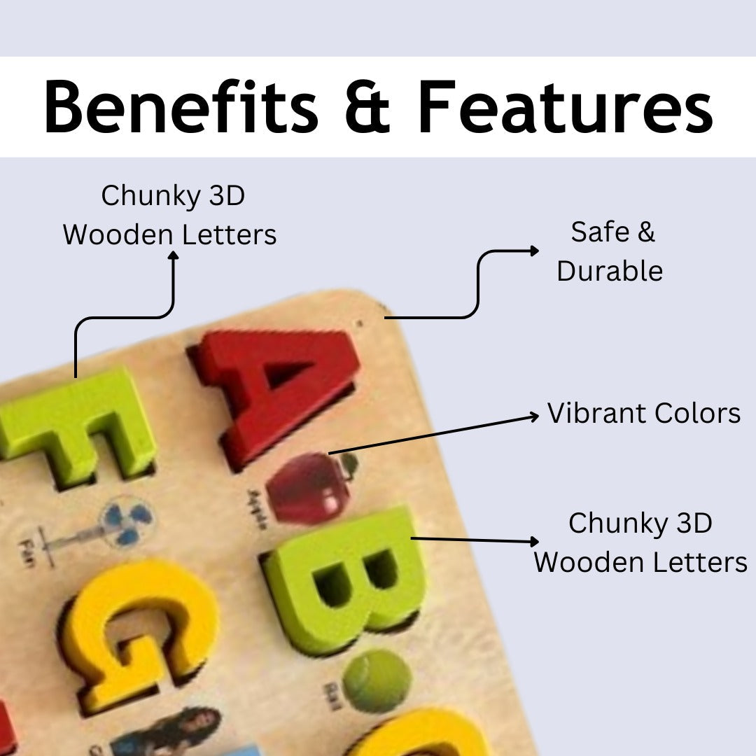 Capital Alphabets Puzzle - ABC Learning Board