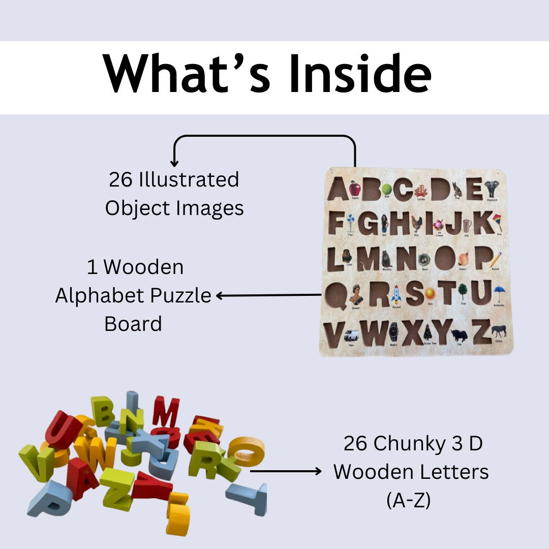 Capital Alphabets Puzzle - ABC Learning Board