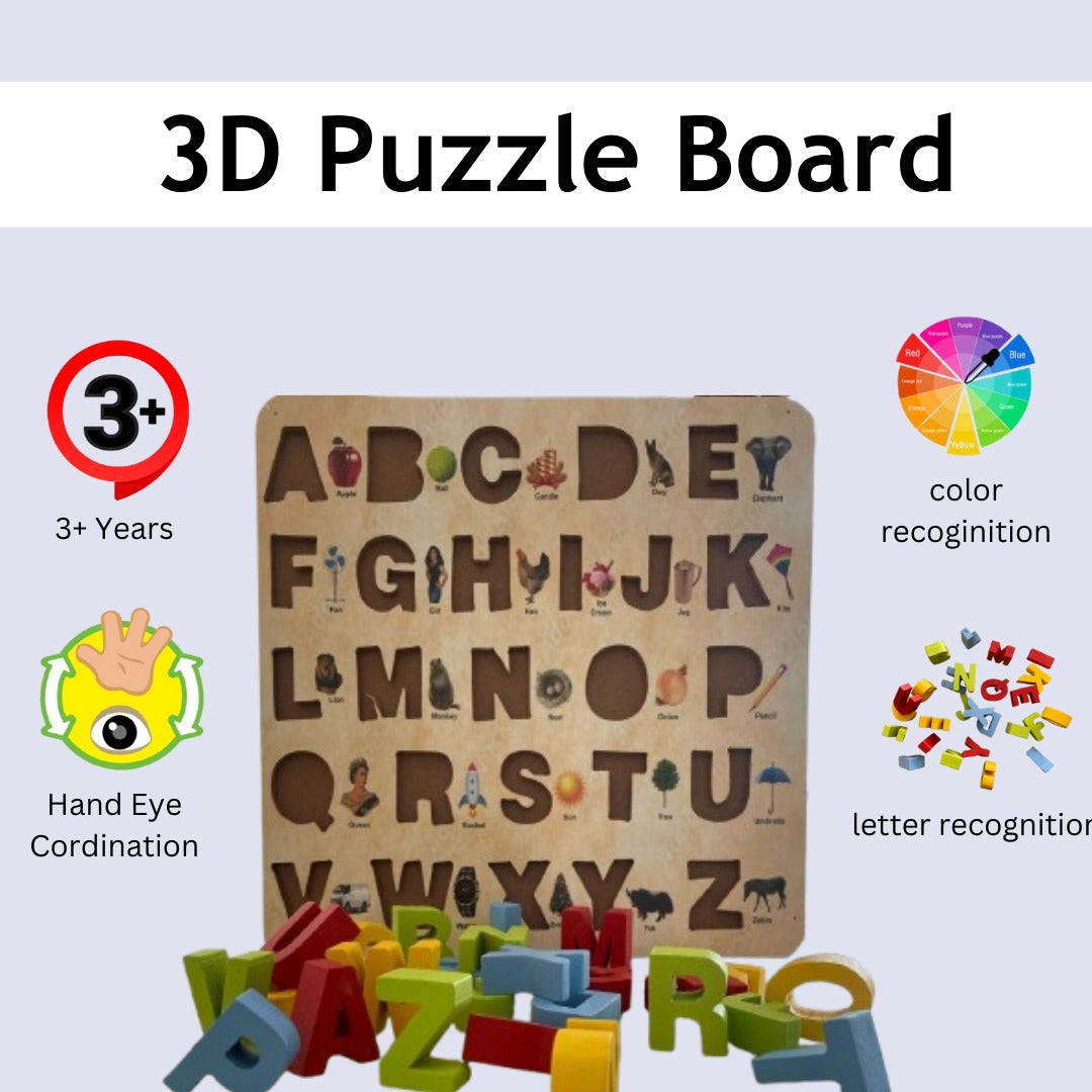 Capital Alphabets Puzzle - ABC Learning Board