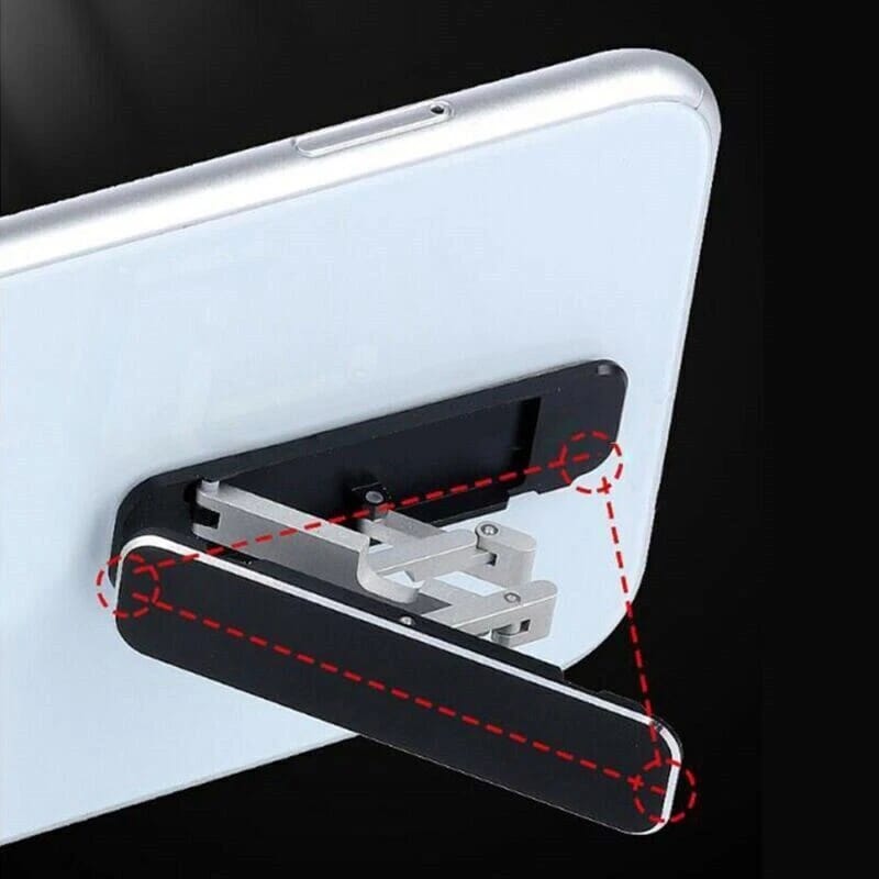 Mini Metal Folding Phone Holder Universal Invisible Foldable