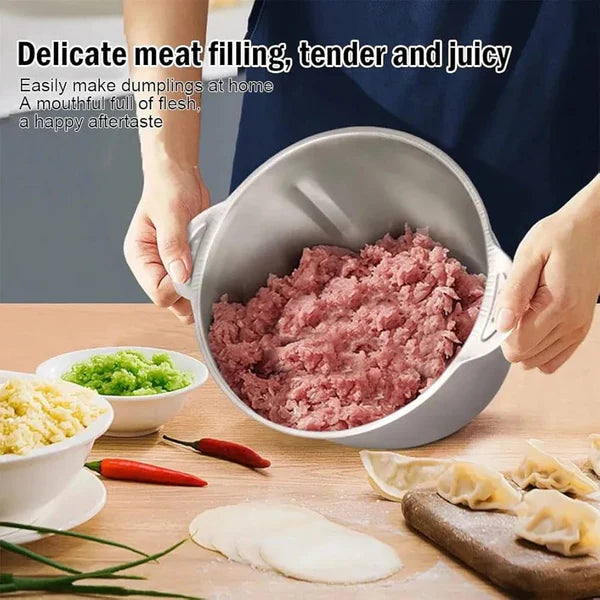 Multi-Functional Manual Hand Push Vegetable Chopper Cutter – 2L (Stainless Steel Bowl)