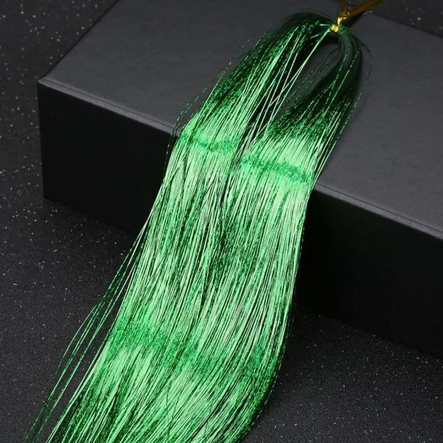 Hair Tinsel Shiny Glitter Hair Extensions ( Rainbow Colors )