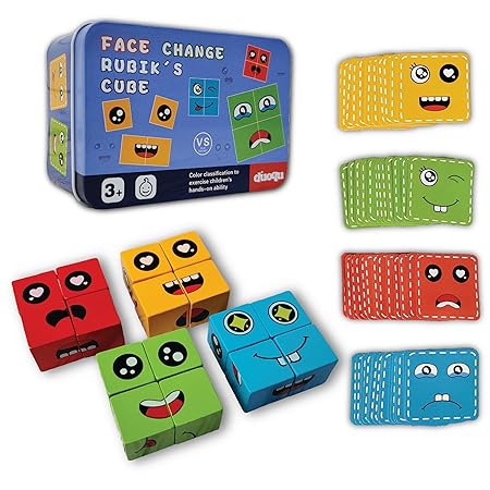 Crazy Face Challenge Game with Flash Cards | Hilarious Face-Making Board Game for Kids & Families | Fun & Interactive Family Challenge Game for Parties