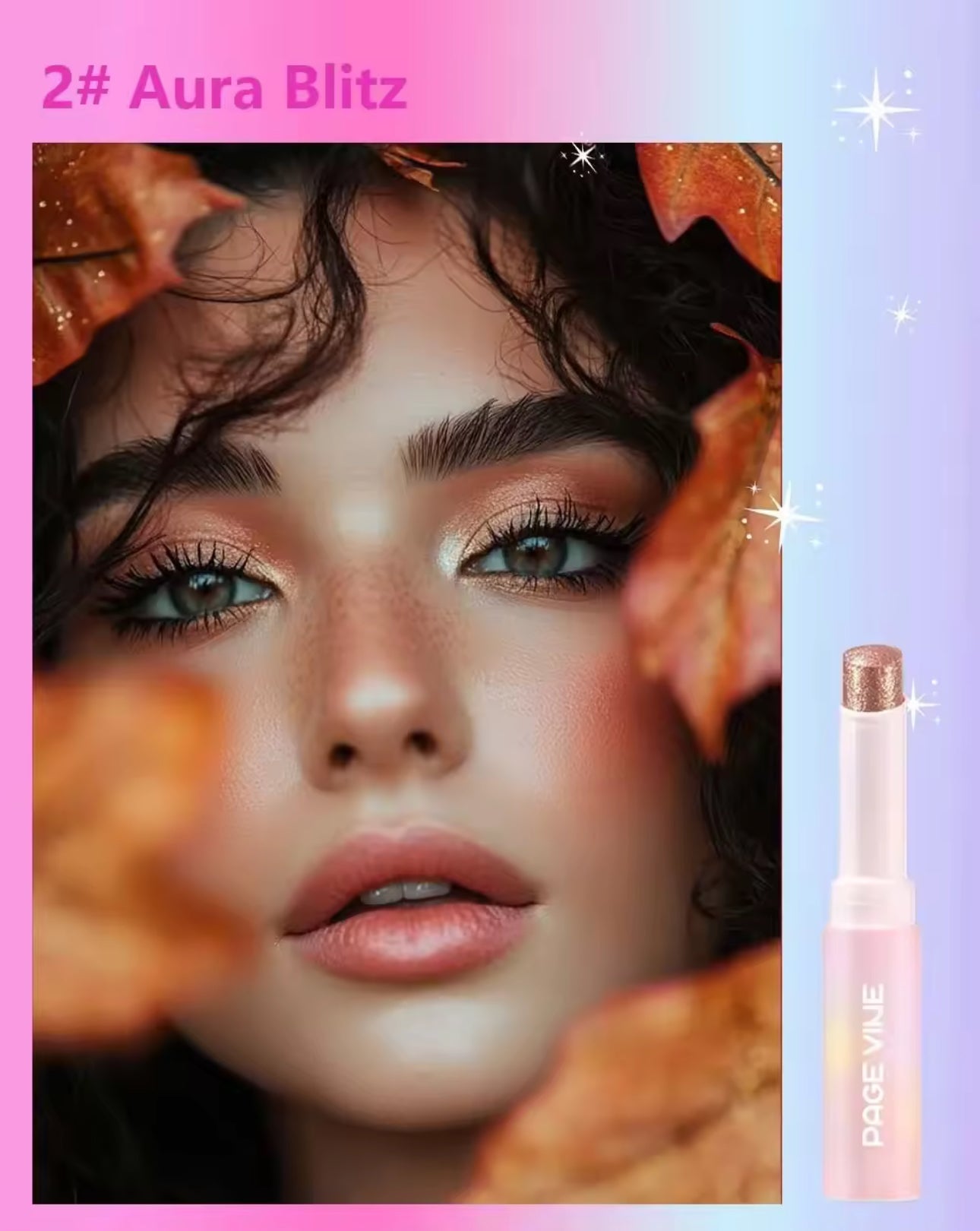 HUDAMOJI- glitter jelly eyeshadow stick -6 Colours