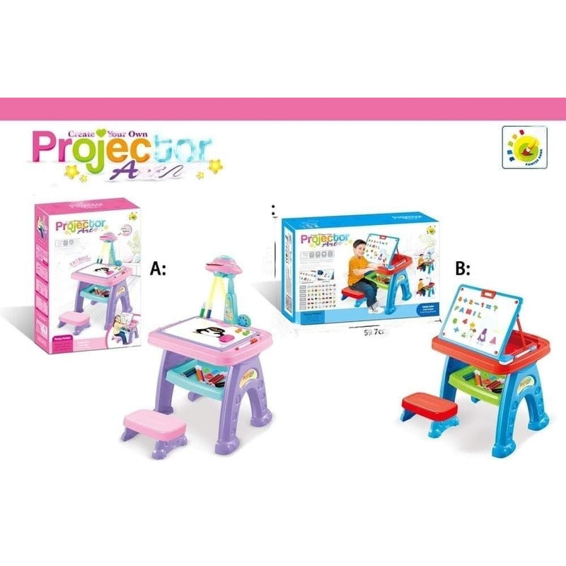 Kids Cute Painting Projector Fun toy With 3 Disks 12 Markers and Art Book For Kids