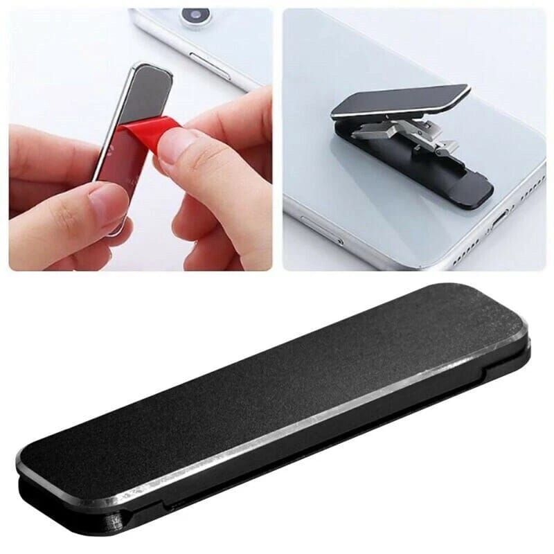 Mini Metal Folding Phone Holder Universal Invisible Foldable
