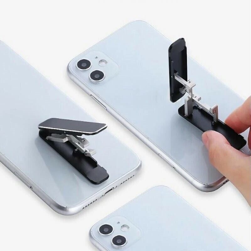Mini Metal Folding Phone Holder Universal Invisible Foldable