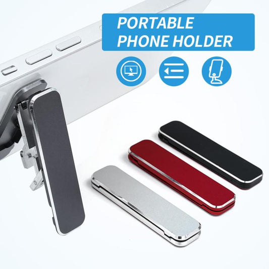 Mini Metal Folding Phone Holder Universal Invisible Foldable