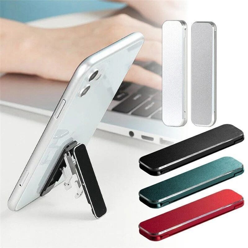 Mini Metal Folding Phone Holder Universal Invisible Foldable